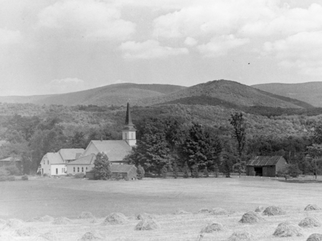Church from the field